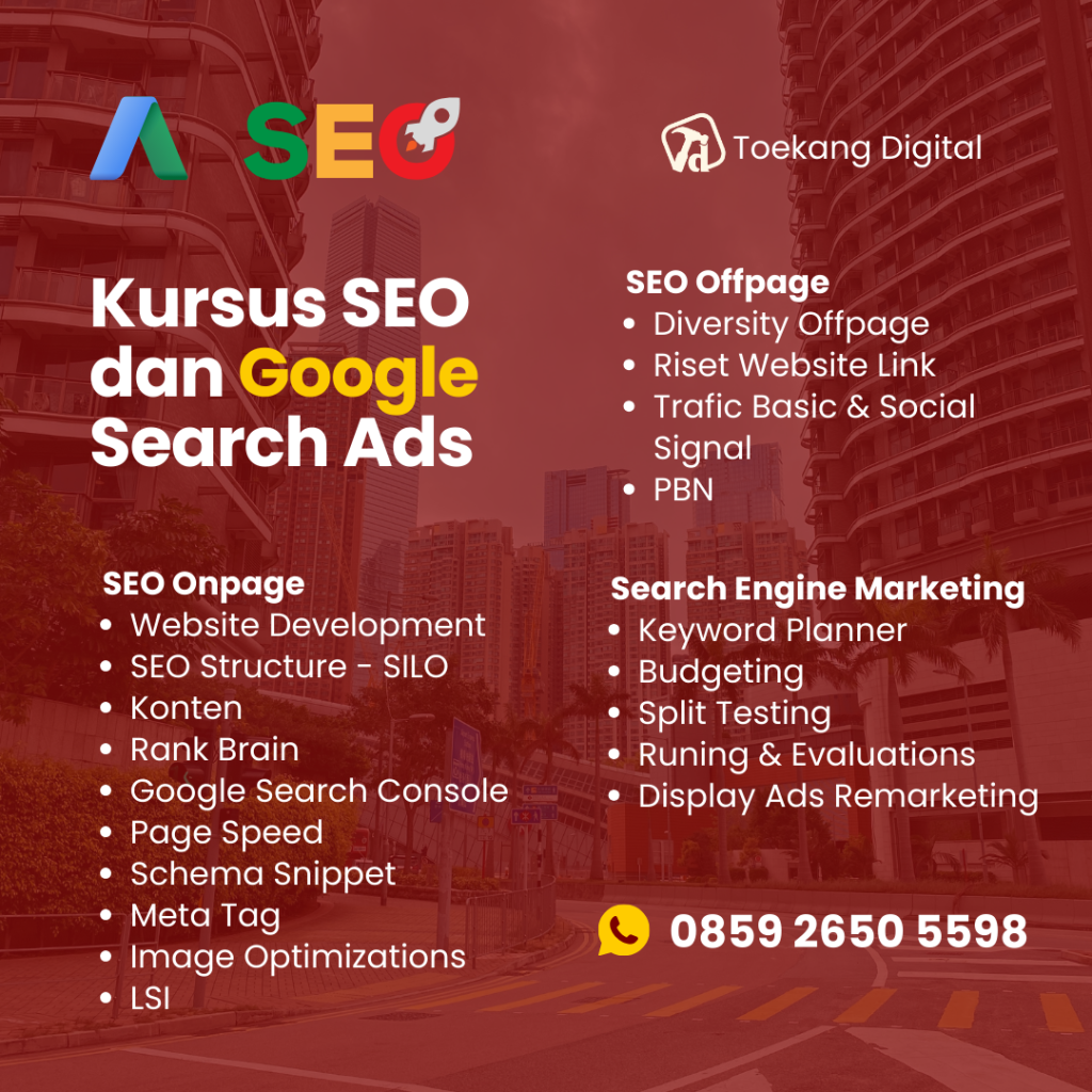 Pelatihan SEO dan Google Search Ads Solo Surakarta