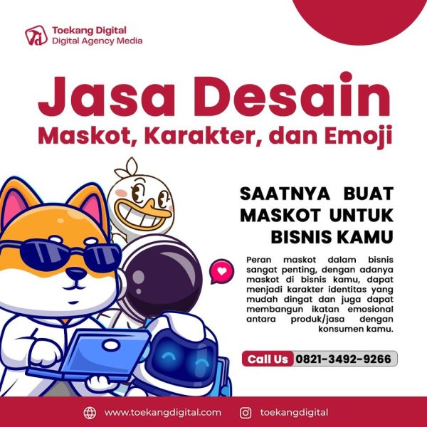 jasa desain maskot meme karakter emoji