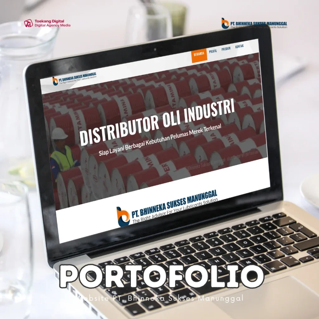 Jasa Website Distributor Otomotif Toekang Digital